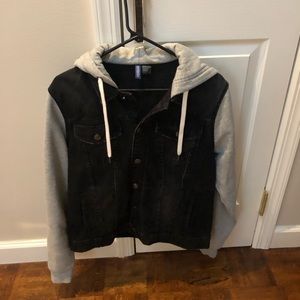 H&M Denim and Sweatshirt Jacket